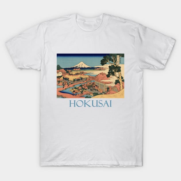 Tea Plantation by Katsushika Hokusai T-Shirt by Naves